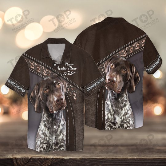 German Shorthaired Pointer Lover Never Walk Alone 3D Full Print Shirts 1146
