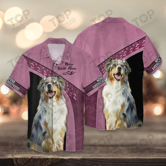 Miniature American Shepherd Love Never Walk Alone 3D Full Print Shirts 1175