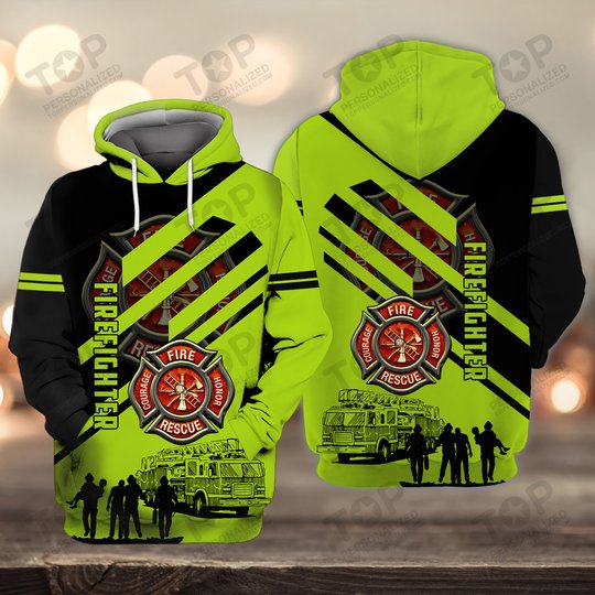 Firefighter 3D Full Print Shirts 2051