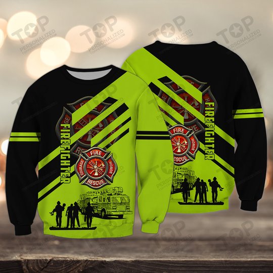 Firefighter 3D Full Print Shirts 2051