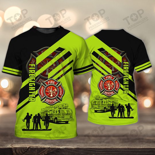 Firefighter 3D Full Print Shirts 2051