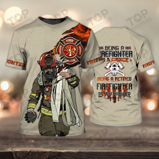 Firefighter 3D Full Print Shirts 2125