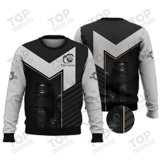 Photographer Camera Custom 3D Shirts Photography Shirts