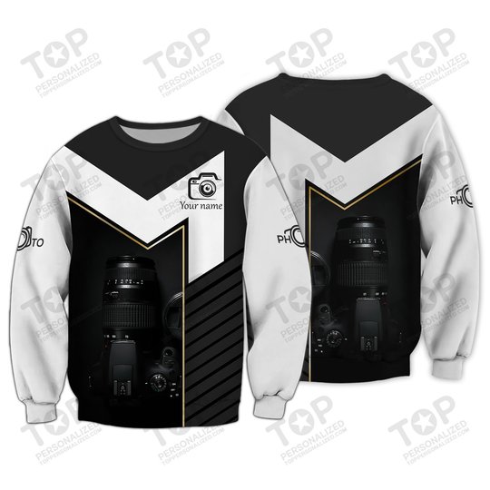 Photographer Camera Custom 3D Shirts Photography Shirts
