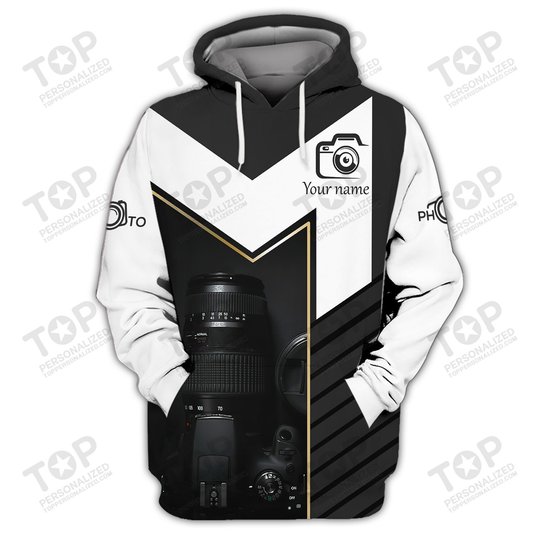 Photographer Camera Custom 3D Shirts Photography Shirts