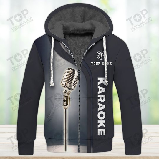 Karaoke Micro Pattern Custom Name 3D Shirts
