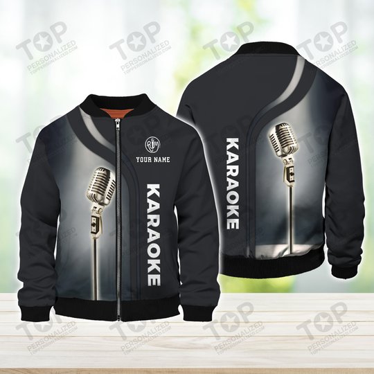 Karaoke Micro Pattern Custom Name 3D Shirts