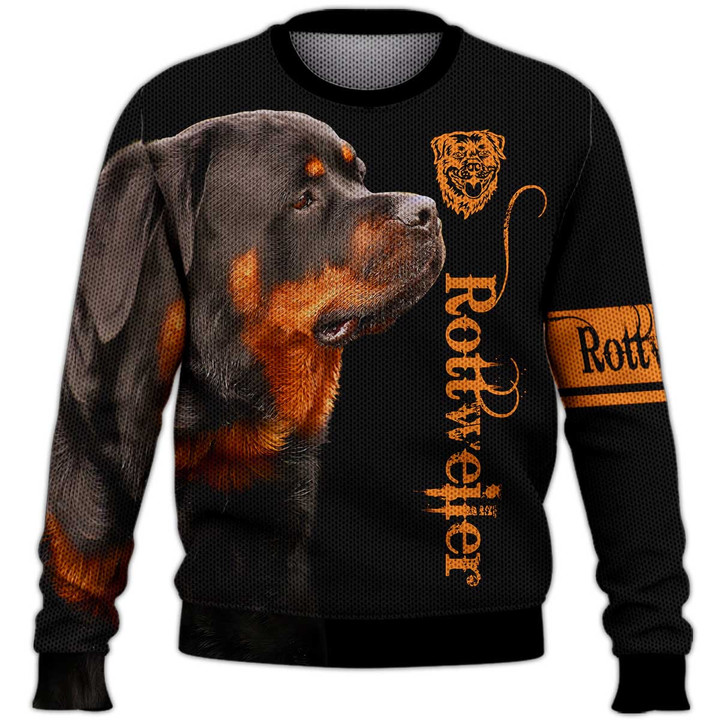 Rottweiler Cute Puppy Sweater, Rottweiler Sweater, Dog Sweater For Humans