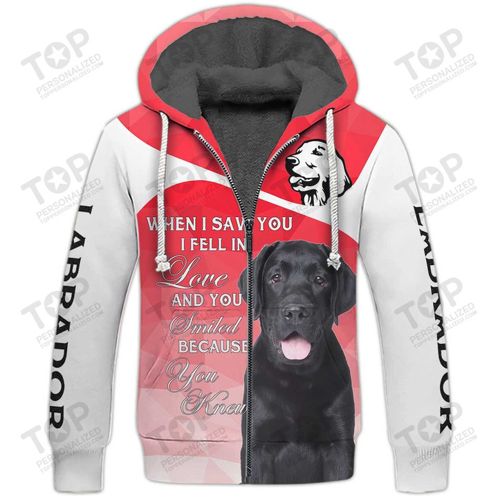 Labrador Fleece Zipper, Dog Fleece Zipper For Humans