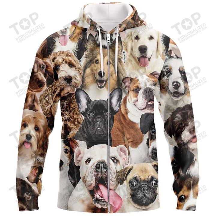 Dog Zipper Hoodie, Dog Zipper Hoodie For Humans