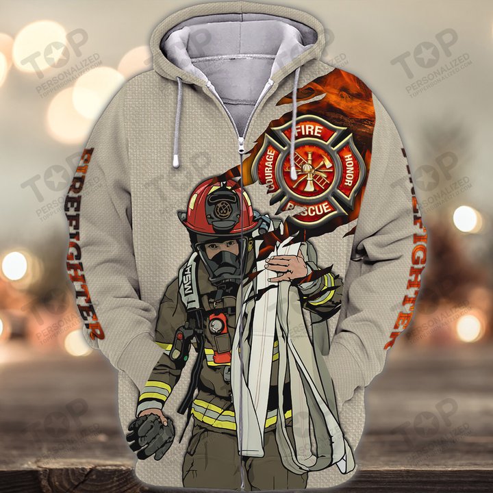 Firefighter 3D Full Print Shirts 2125