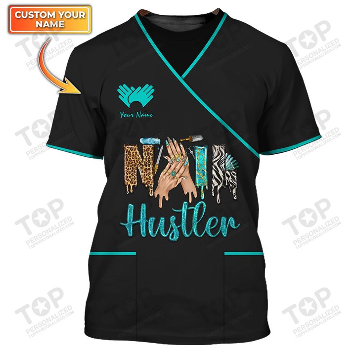 Nail Hustler Tee Shirt Nails Tools Print Tshirt