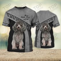 Poodle Lover Never Walk Alone 3D Full Print Shirts 1139