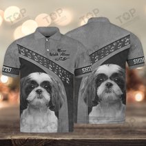 Shih Tzu Love Never Walk Alone 3D Full Print Shirts 1159