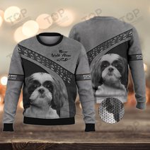 Shih Tzu Love Never Walk Alone 3D Full Print Shirts 1159