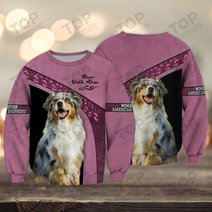 Miniature American Shepherd Love Never Walk Alone 3D Full Print Shirts 1175