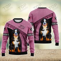 Bernese Mountain Never Walk Alone 3D Full Print Shirts 1673