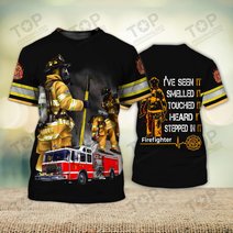 Firefighter 3D Full Print Shirts 2046