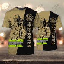Firefighter 3D Full Print Shirts 2048