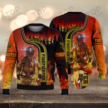 Firefighter 3D Full Print Shirts 2049