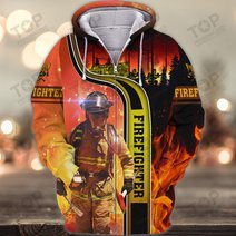 Firefighter 3D Full Print Shirts 2049