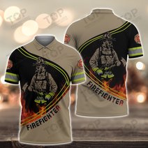 Firefighter 3D Full Print Shirts 2057