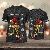 Firefighter 3D Full Print Shirts 2108