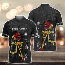 Firefighter 3D Full Print Shirts 2108