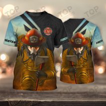 Firefighter 3D Full Print Shirts 2109
