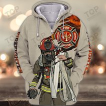 Firefighter 3D Full Print Shirts 2125