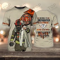 Firefighter 3D Full Print Shirts 2125