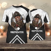 Firefighter 3D Full Print Shirts 2126