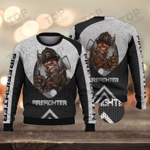 Firefighter 3D Full Print Shirts 2126