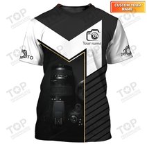 Photographer Camera Custom 3D Shirts Photography Shirts