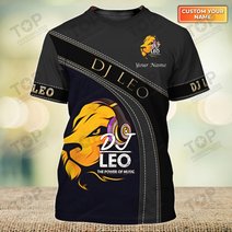 DJ LEO Custom Leo Tshirt Leo Pattern Design Shirts 2790