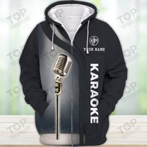 Karaoke Micro Pattern Custom Name 3D Shirts