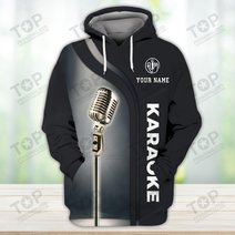 Karaoke Micro Pattern Custom Name 3D Shirts