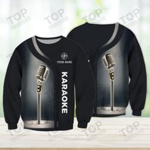 Karaoke Micro Pattern Custom Name 3D Shirts