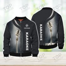 Karaoke Micro Pattern Custom Name 3D Shirts