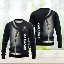 Karaoke Micro Pattern Custom Name 3D Shirts