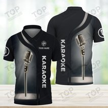 Karaoke Micro Pattern Custom Name 3D Shirts