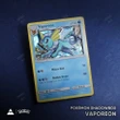 Vaporeon Pokemon TCG – Handmade 3D Card Custom | Pokemon Shadowbox - 100% Handmade Art | Personalized Card for Pokemon Collection/Fan