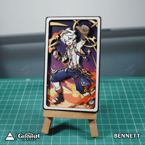 BENNETT - IMBA Art 3D Paper Custom | 3D Genshin Impact Card