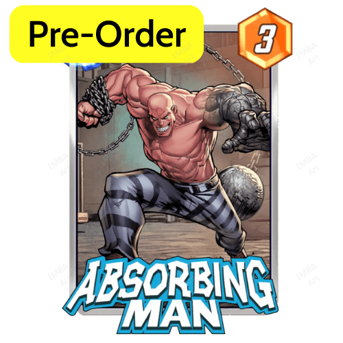 [PRE- ORDER] ABSORBING MAN - 3D Marvel Snap Card - IMBA Art 3D Paper Custom