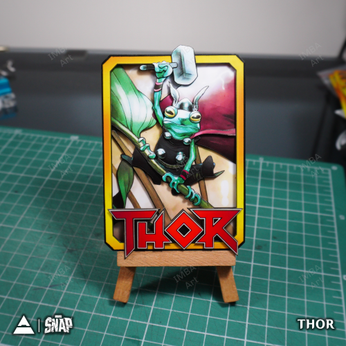 THOR - 3D Marvel Snap Card - IMBA Art 3D Paper Custom