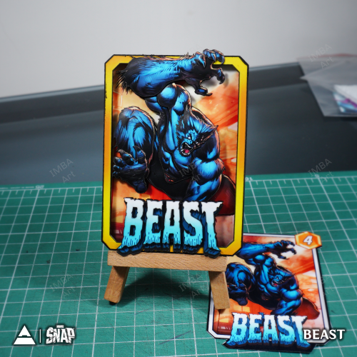 BEAST - 3D Marvel Snap Card - IMBA Art 3D Paper Custom