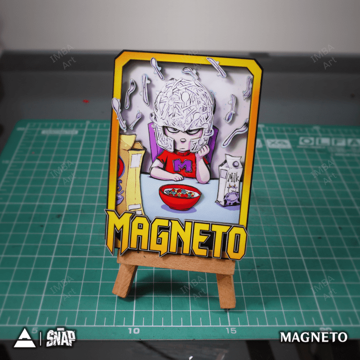 MAGNETO - 3D Marvel Snap Card - IMBA Art 3D Paper Custom