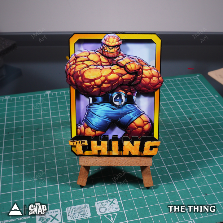 THE THING - 3D Marvel Snap Card - IMBA Art 3D Paper Custom