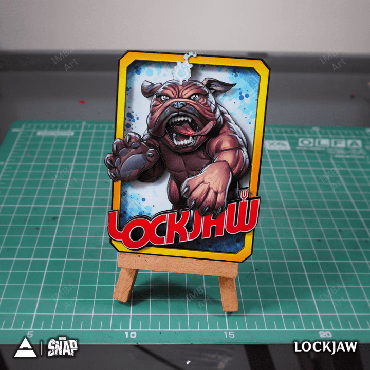 LOCKJAW - 3D Marvel Snap Card - IMBA Art 3D Paper Custom