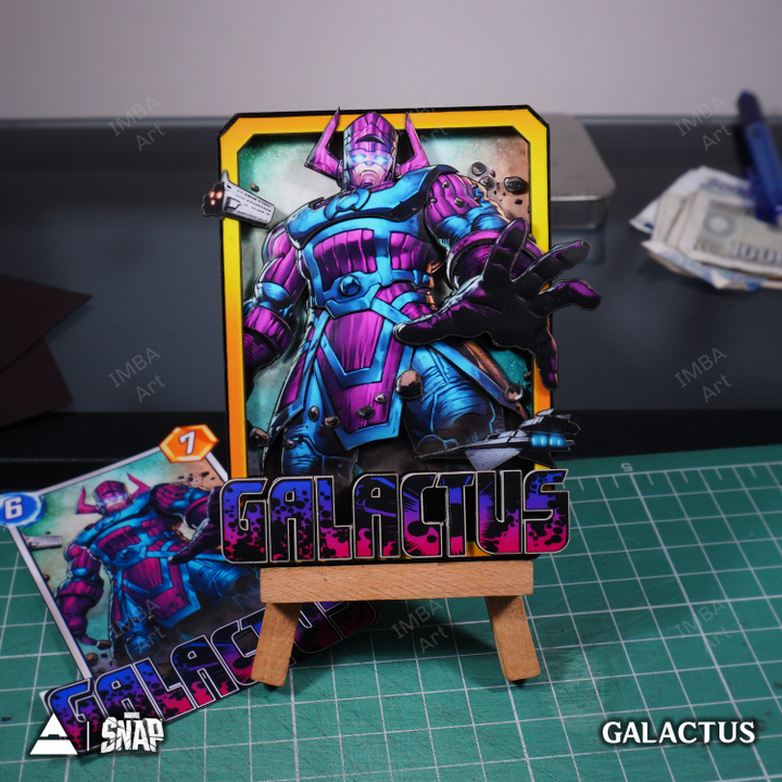 GALACTUS - 3D Marvel Snap Card - IMBA Art 3D Paper Custom